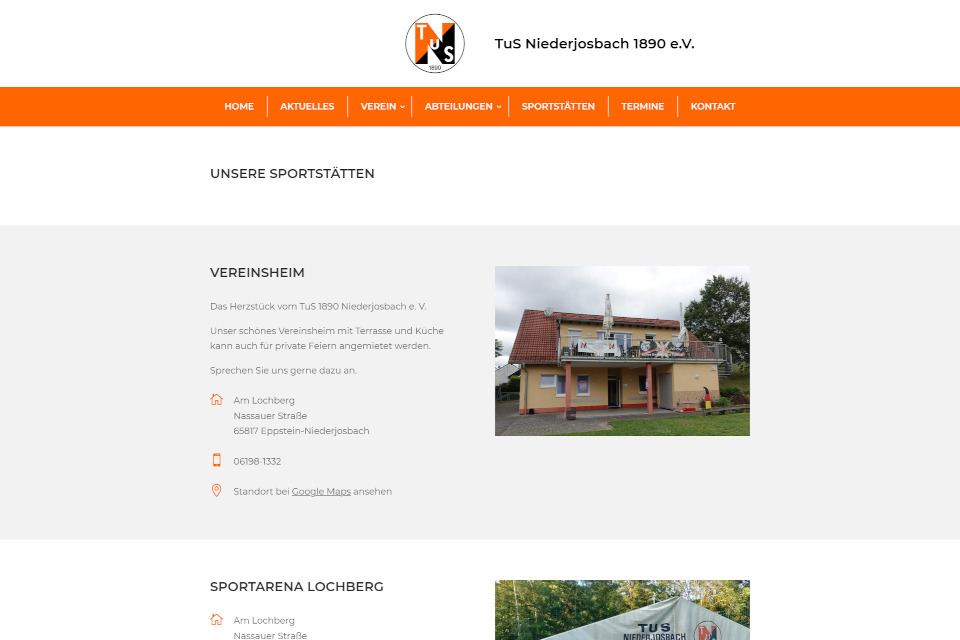 Website Harz Webdesign Vereine